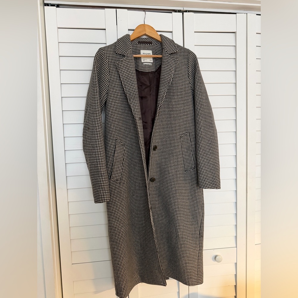 Abercrombie & Fitch Houndstooth Dad Coat